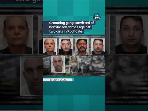 Grooming gang convicted of horrific sex crimes against two girls in Rochdale | ITV News #rochdale