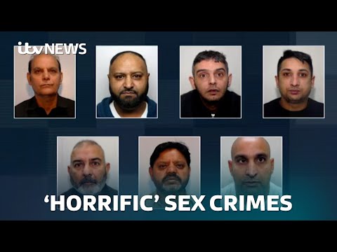 Grooming gang convicted of horrific sex crimes against two girls in Rochdale | ITV News