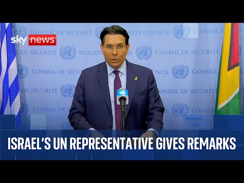 Israel’s UN ambassador speaks after attack on Iran