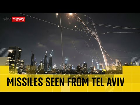 Missiles and explosions hit Tel Aviv as Iran launches retaliatory strikes