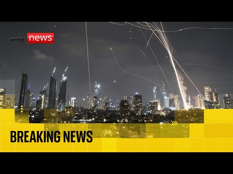 Tel Aviv skyline live as Iran launches retaliatory strikes against Israel