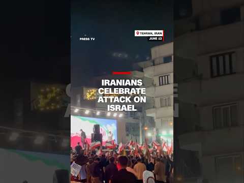 Iranians celebrate attack on Israel