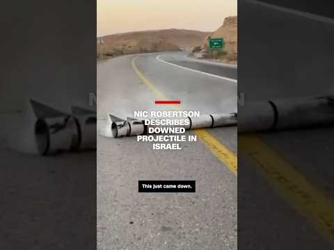Nic Robertson describes downed projectile in Israel