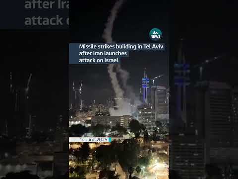 Missile strikes building in Tel Aviv after Iran launches attack on Israel killing | ITV News