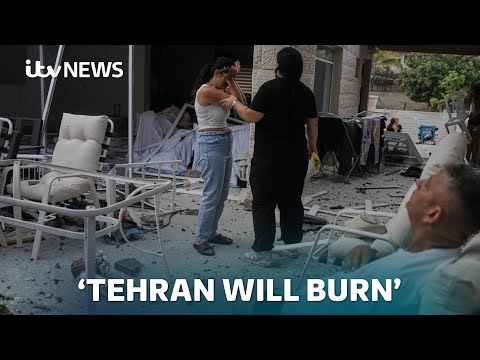 Israel warns ‘Tehran will burn’ as Iran fires drones and missiles in response to strikes | ITV News
