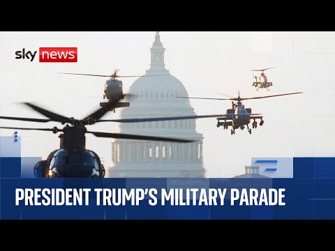 President Trump’s military parade | Sky News coverage