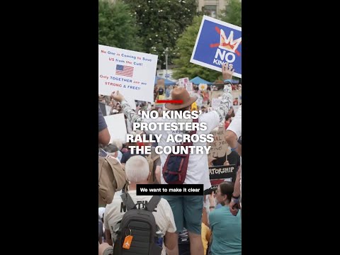 ‘No Kings’ protesters rally across the country
