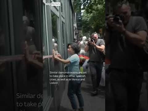 Anti-tourism protests in Barcelona