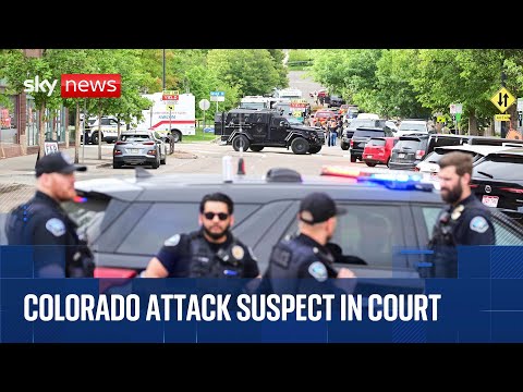 Colorado attack suspect appears in court