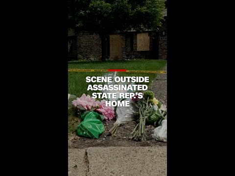 Scene outside assassinated state representative’s home