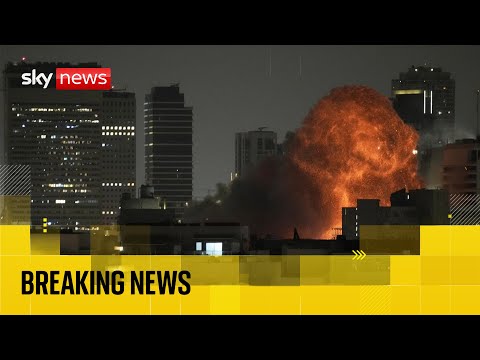 Israel-Iran conflict: Watch Sky News coverage and live shots from central Israel