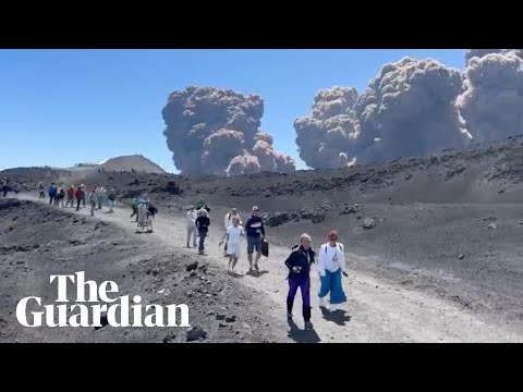 Footage shows Italy’s Mount Etna erupting