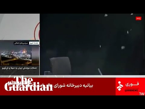 Explosion takes place at Iranian state TV studio during live broadcast