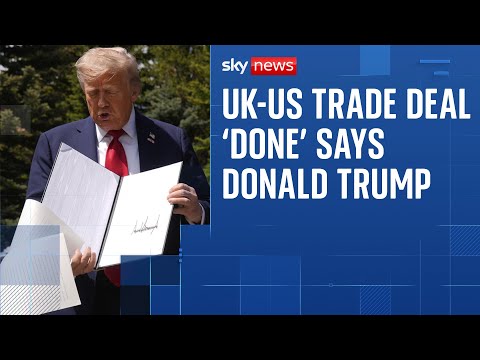 Trump says US-UK trade deal ‘done’ as he meets Keir Starmer at G7 summit
