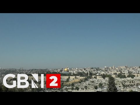 LIVE: A view of Jerusalem’s Old City skyline after Israel and Iran launch attacks on each other