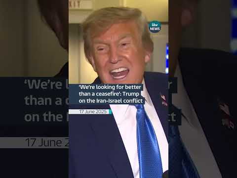 Trump says he is looking for something ‘better than a ceasefire’ #itvnews