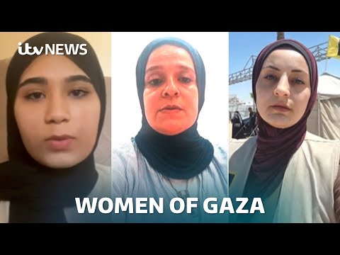 Women in Gaza document their daily struggles as Israeli airstrikes continue | ITV News