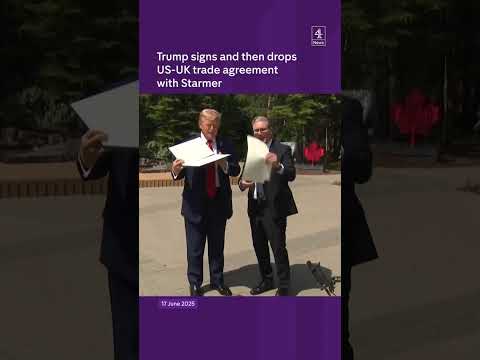 Trump signs and then drops US-UK trade agreement with Starmer