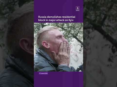 Russia demolishes residential block in major attack on Kyiv