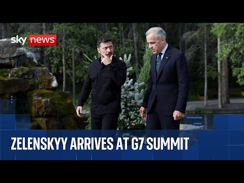 Zelenskyy arrives at G7 summit in Canada