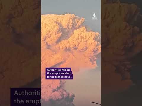 Mount Lewotobi Laki-Laki volcano erupts in Indonesia