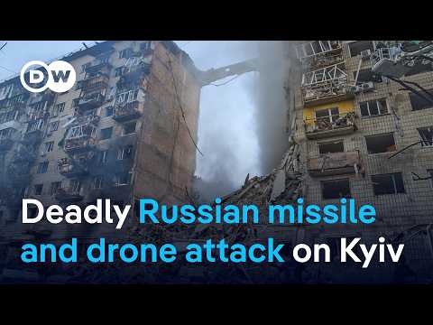 Russia launches more than 440 drones and 32 missiles in overnight wave attack | DW News