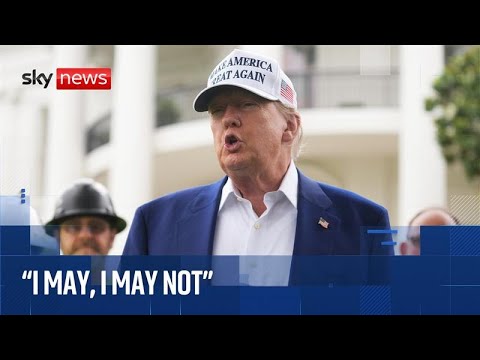 Donald Trump tells reporters he ‘may or may not’ strike Iran