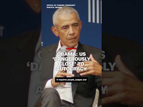 Obama: US ‘dangerously close’ to autocracy