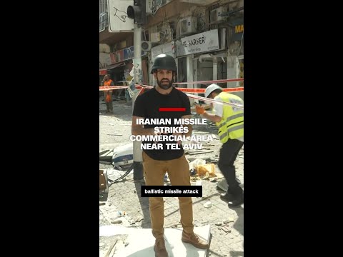 Iranian missile strikes commercial area near Tel Aviv
