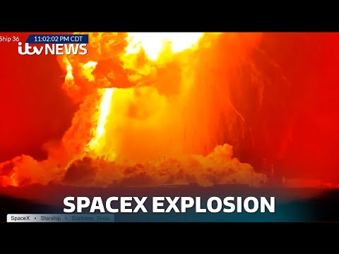 WATCH: SpaceX rocket explodes on livestream while preparing for a flight test | ITV News