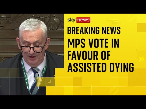 Assisted Dying Bill: Watch the moment MPs voted in favour of the bill