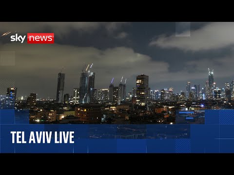 Watch Tel Aviv skyline live after US strikes on Iran’s nuclear facilities