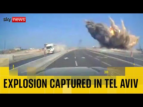 Explosion captured on camera in Tel Aviv