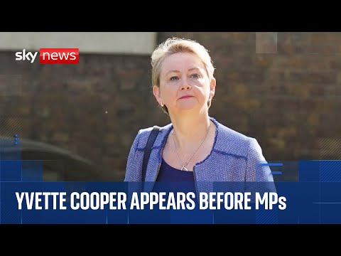 Home Secretary Yvette Cooper faces questions from Home Affairs Committee