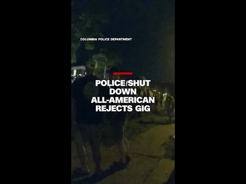 Police shut down All-American Rejects backyard gig in college town