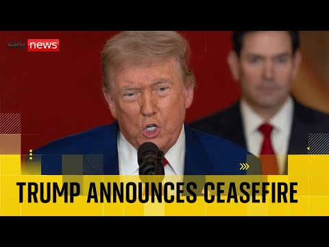 Donald Trump claims a ‘total ceasefire’ has been agreed between Israel and Iran