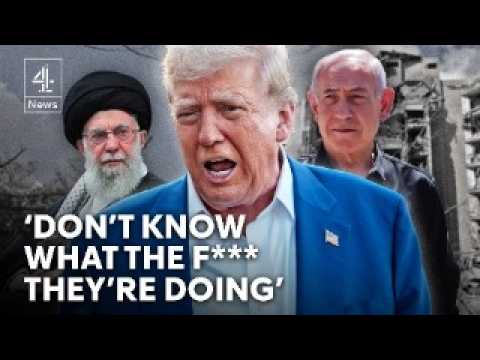 Trump rants at Israel and Iran as ceasefire violated in hours