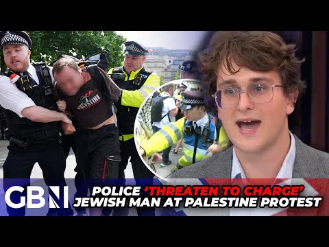 London declared ‘no longer safe’ after police ‘threaten to charge’ Jewish man waving Israeli flag