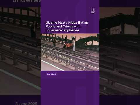 Ukraine hits bridge in Crimea
