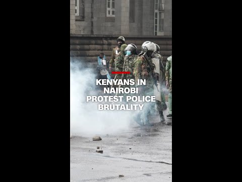 ‘He’s laughing’: CNN reports Kenyan officer laughs after tear gassing protesters
