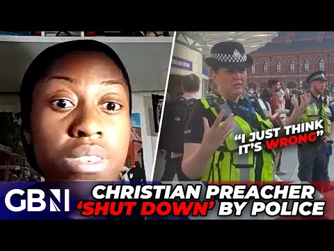 WATCH: police ‘SHUT DOWN’ Christian preacher in ‘strange’ clash – ‘persecution’ WARNING issued
