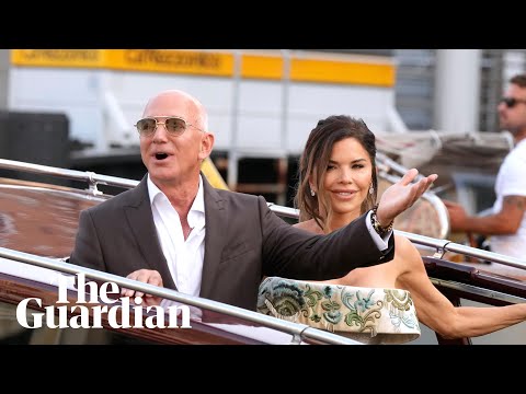 Celebrities and protesters converge on Venice for Bezos and Sánchez wedding
