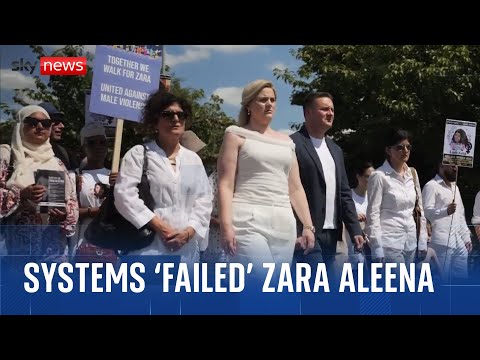 Mourners hold vigil to mark three years since murder of Zara Aleena