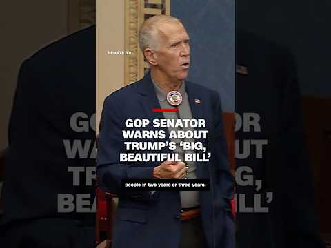 Tillis gives fiery speech about Trump’s ‘big, beautiful bill’