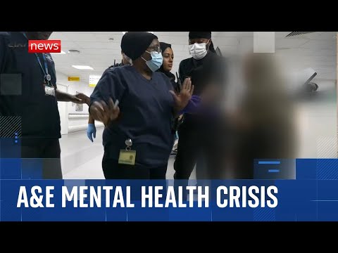 Sky News visits an A&E ward facing a mental health crisis