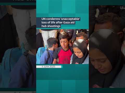 UN condemns ‘unacceptable’ loss of life after more fatal shootings at Gaza aid hub | ITV News #gaza