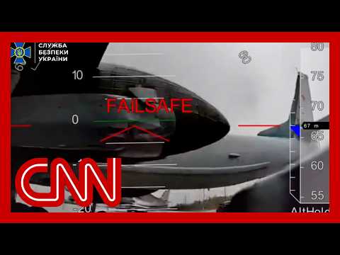 New video captures Ukraine’s bold drone strike on Russian planes