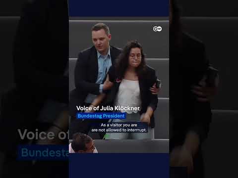 MP booted from German parliament for Palestine t-shirt | DW News