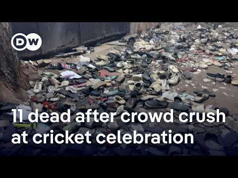 At least 11 people killed, dozens injured in stampede outside cricket stadium in India | DW News