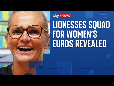 Lionesses squad for women’s Euros revealed